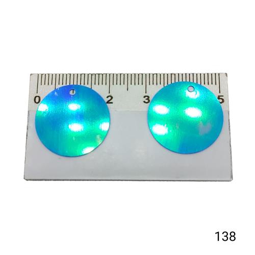 Plastik Pul Kod 10 20 mm Küçük Delikli  Renk Kodu 138 Janjanlı Mavi