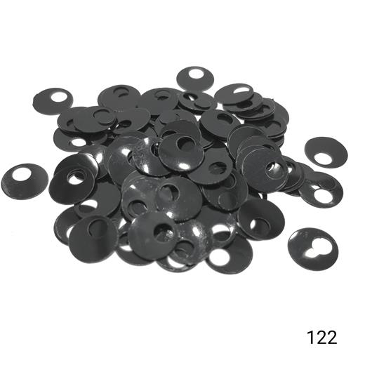Plastik Pul Kod 155 (Patik Pulu)  Renk Kodu 122 Metalik Siyah