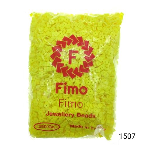Fimo 4 mm Kare  Renk 1507 Fosforlu Sarı