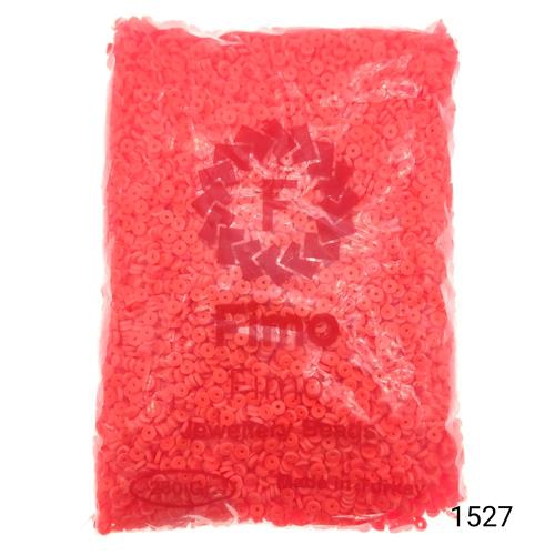Fimo 4 mm Yuvarlak  Renk 1527 Fosforlu Turuncu