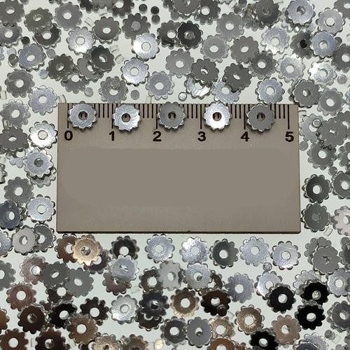 Pleksi Pul Model 245 7x7 mm Renk 100 Metalik Gümüş
