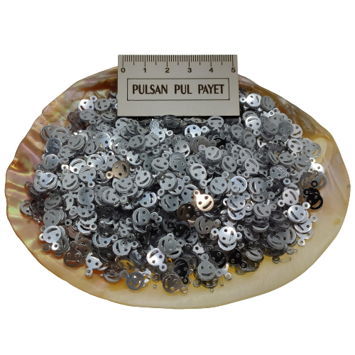 Pleksi Pul Model 261 7x10 mm Renk 100 Metalik Gümüş
