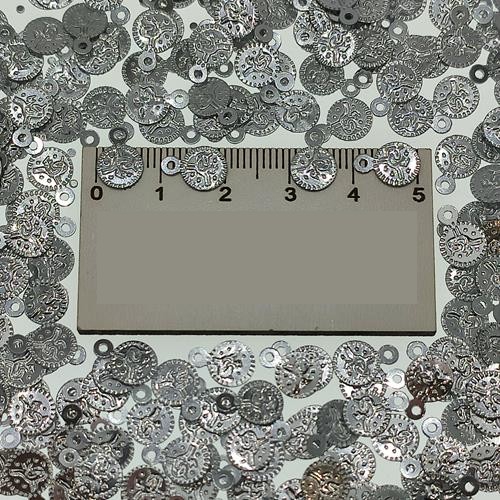 Pleksi Pul Model 272 7x10 mm Renk 100 Metalik Gümüş