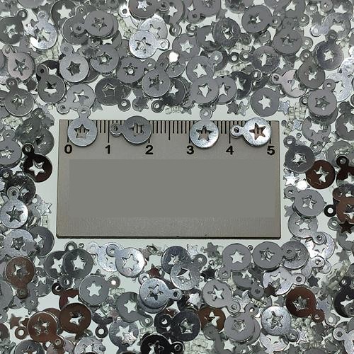 Pleksi Pul Model 274 7x10 mm Renk 100 Metalik Gümüş