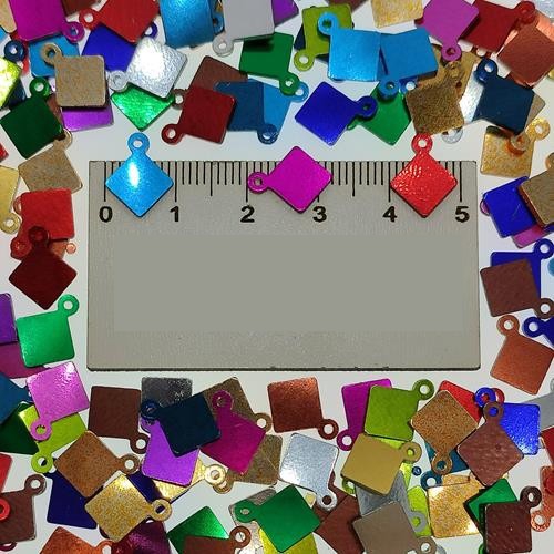 Pleksi Pul Model 288 10x12 mm Renk 501 Metalik Karışık