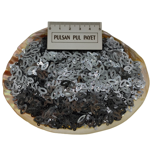 Pleksi Pul Model 300 8x10 mm Renk 100 Metalik Gümüş