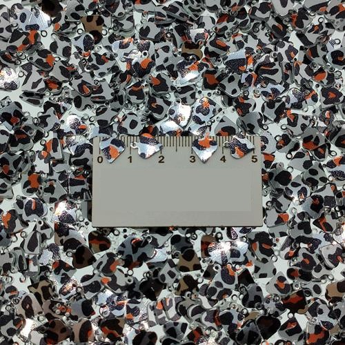 Pleksi Pul Model 309 8x10 mm Renk 368 Leopar Gümüş