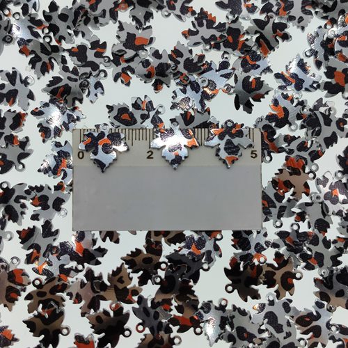 Pleksi Pul Model 359 15x15 mm Renk 368 Leopar Gümüş