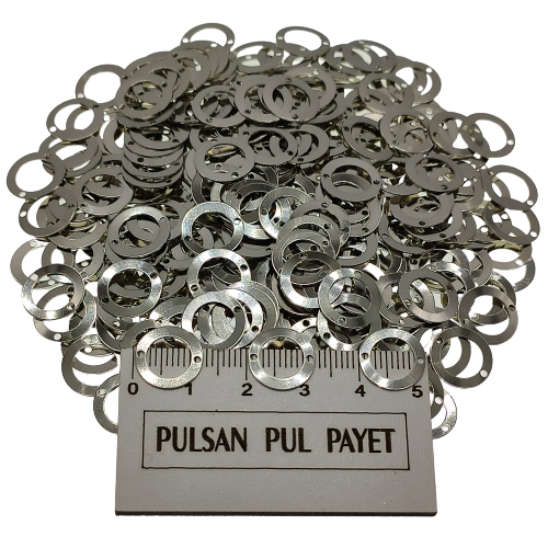 Metal Pirinç Pul Model 220 12x12 mm Nikel