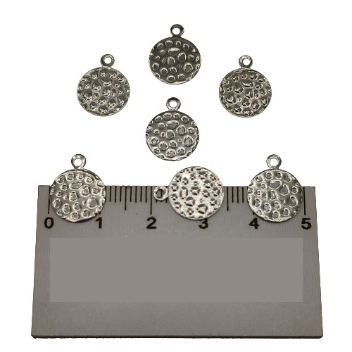 Metal Pirinç Pul Model 224 12x14 mm Nikel