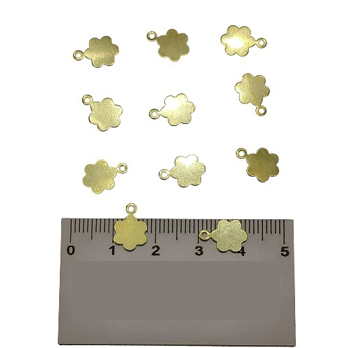 Metal Pirinç Pul Model 270 8x12 mm Altın