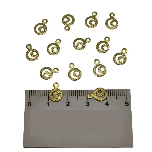 Metal Pirinç Pul Model 276 7x10 mm Altın