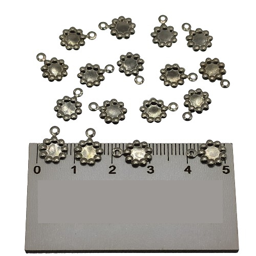 Metal Pirinç Pul Model 321 8x10 mm Nikel