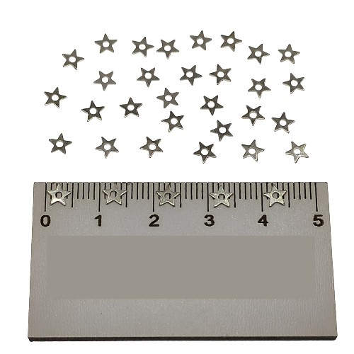 Metal Pirinç Pul Model 350 5x5 mm Nikel